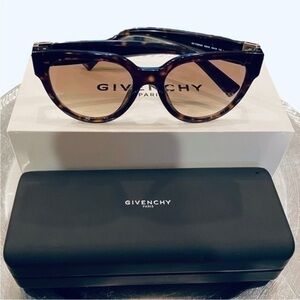 NWT Authentic Givenchy 53mm Havana Brown Sunglasses w/Case